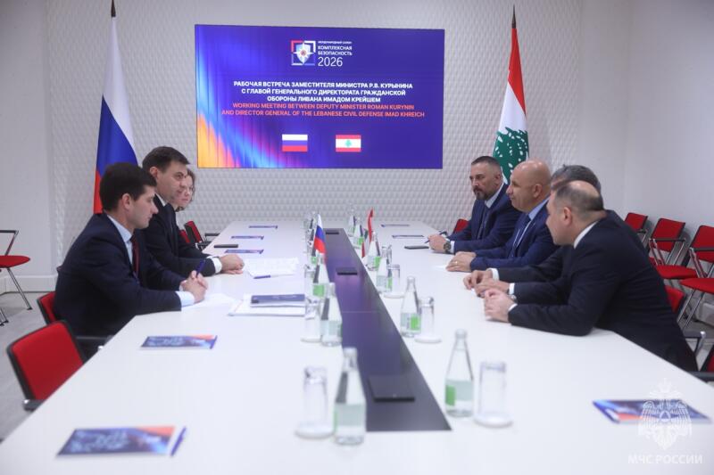 Заместитель-Министра-МЧС-России-Роман-Курынин-провел-встречу-с-главой-гражданской-обороны-Ливана-в-Казани